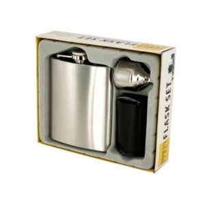 7 oz Stainless Steel Flask and shot cups set